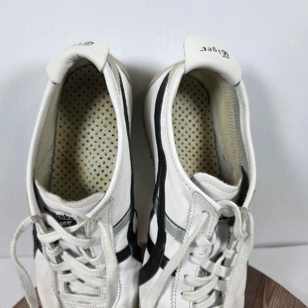 Onitsuka Tiger Mexico 66 Sneakers Mens Size 7 White Black Silver DL408